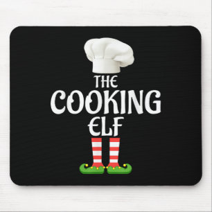 Cooking Elf Matching Family Group Christmas Party  Mouse Pad