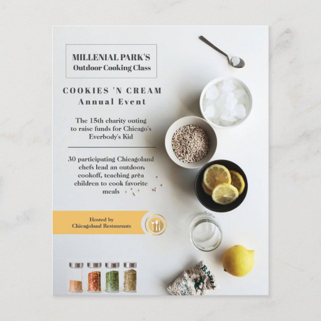 cooking event flyer (Front)