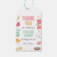 Cooking Favour Tags Baking Birthday Kitchen Bake