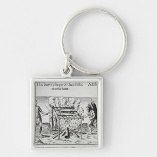 Cooking Fish Key Ring