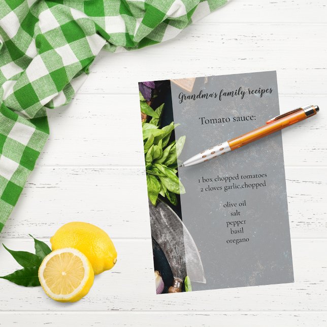 Cooking food family dinner recipes page stationery (Creator Uploaded)