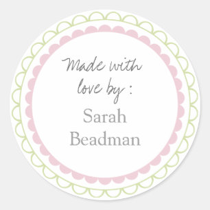 Cooking Food Made With Love by Label Sticker