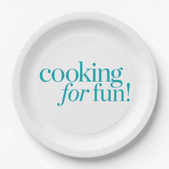 Cooking For Fun Paper Plate (Front)