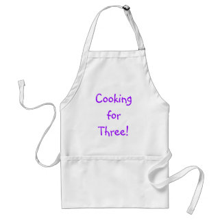 Cooking for three! apron