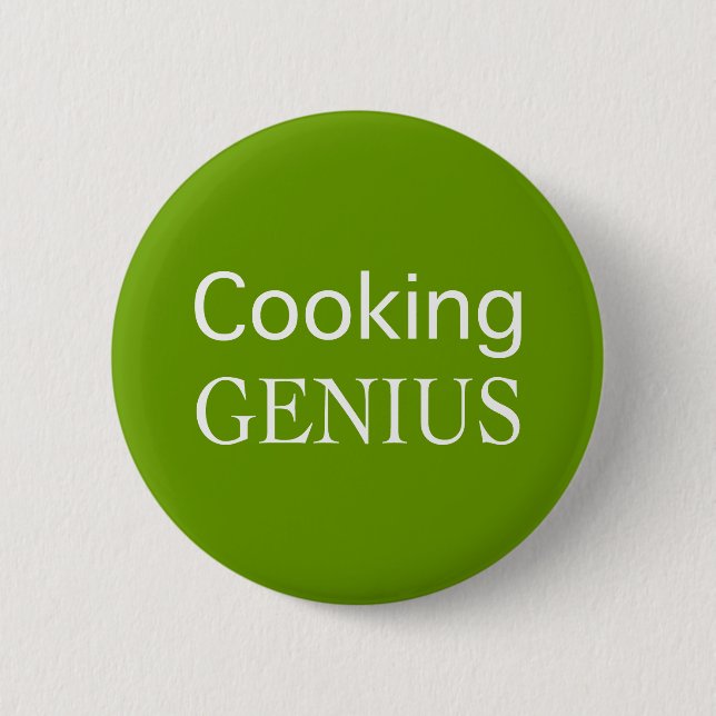 Cooking Genius Gifts 6 Cm Round Badge (Front)