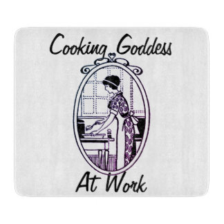 Cooking Goddess At Work Cutting Board
