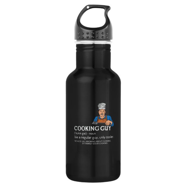 Cooking Guy Definition 532 Ml Water Bottle (Front)