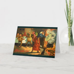 Cooking Halloween Witch Card