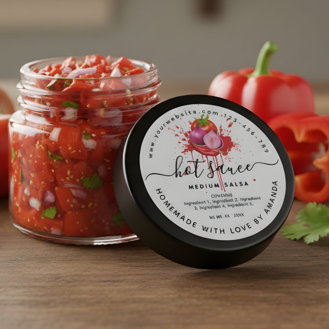 Cooking Homemade hot sauce label (Creator Uploaded)