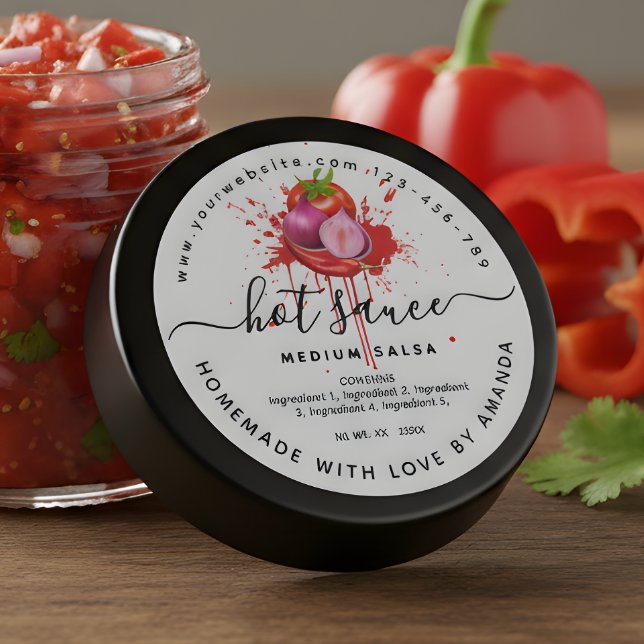 Cooking Homemade hot sauce label (Creator Uploaded)