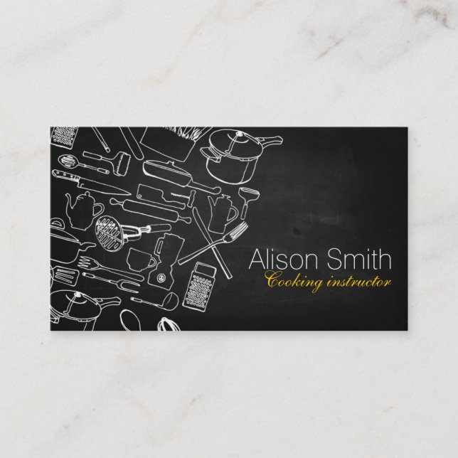 Cooking Instructor / Chef Business Card (Front)