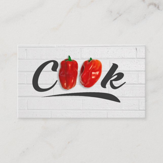 Cooking Instructor / Chef Business Card (Front)