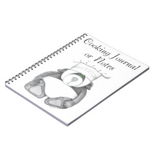Cooking Journal with Panda Bear Picture