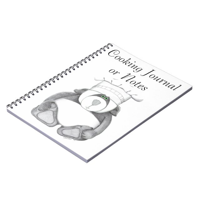 Cooking Journal with Panda Bear Picture (Left Side)