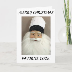 COOKING/LOVE TO YOU MY FAV COOK AT CHRISTMAS HOLIDAY CARD