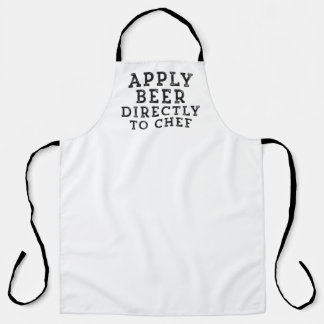 Cooking Methods, Apply beer directly to chef Apron