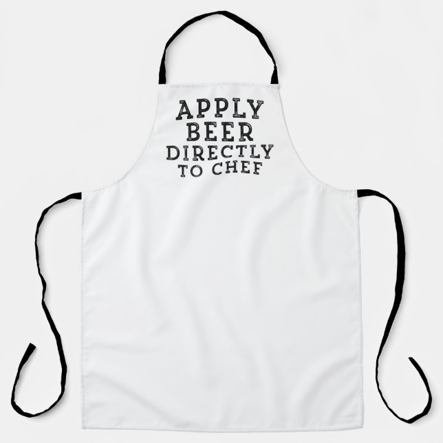 Cooking Methods, Apply beer directly to chef Apron (Front)