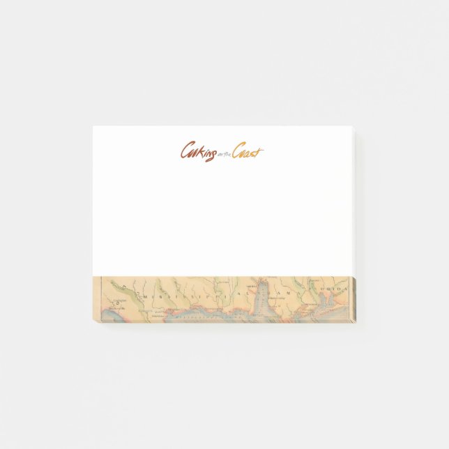 Cooking on the Coast | Notes with Map (Front)