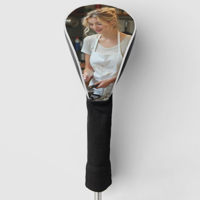 Cooking Pancakes Photo Customize Golf Head Cover (Front)