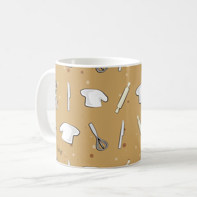 Cooking Pattern  Coffee Mug (Front Left)
