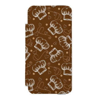Cooking pattern with chef hat incipio watson™ iPhone 5 wallet case