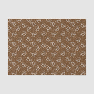 Cooking pattern with chef hat tissue paper