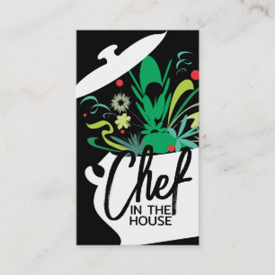 cooking pot flavour burst chef catering business card