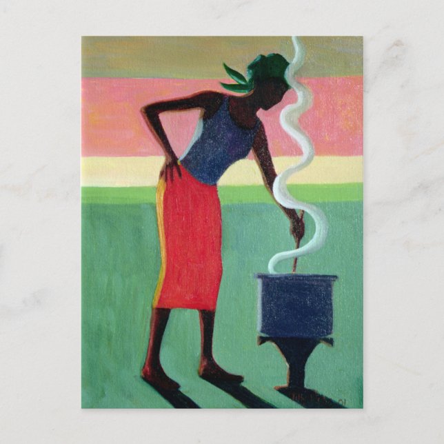 Cooking Rice 2001 Postcard (Front)