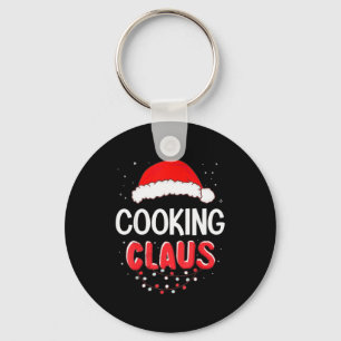 Cooking Santa Claus Christmas Matching Costume  Key Ring