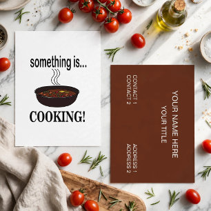 Cooking Something is Cooking Business Card