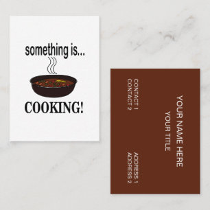 Cooking Something is Cooking Business Card