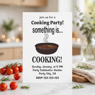 Cooking Something is Cooking Invitation