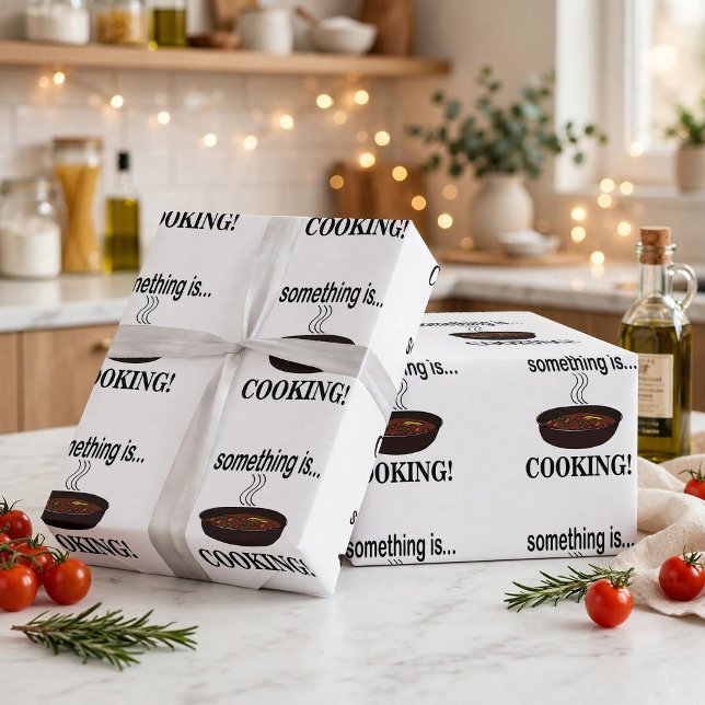 Cooking Something is Cooking Wrapping Paper (Creator Uploaded)