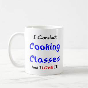 cooking teach & love coffee mug