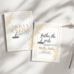 Cooking theme Bachelorette party invitation Card