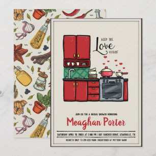 Cooking Themed Bridal Shower Invitation