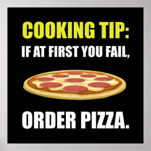 Cooking Tip Pizza Poster