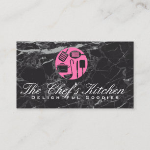 Cooking Tools Culinary Marble Business Card