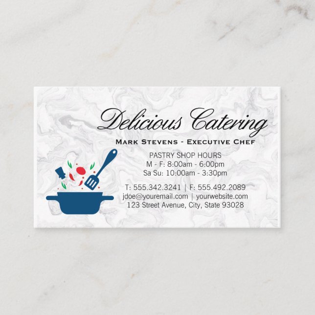 Cooking Utensils | Herbs Spices | Culinary Business Card (Front)
