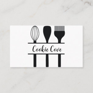 cooking utensils home bakery business cards