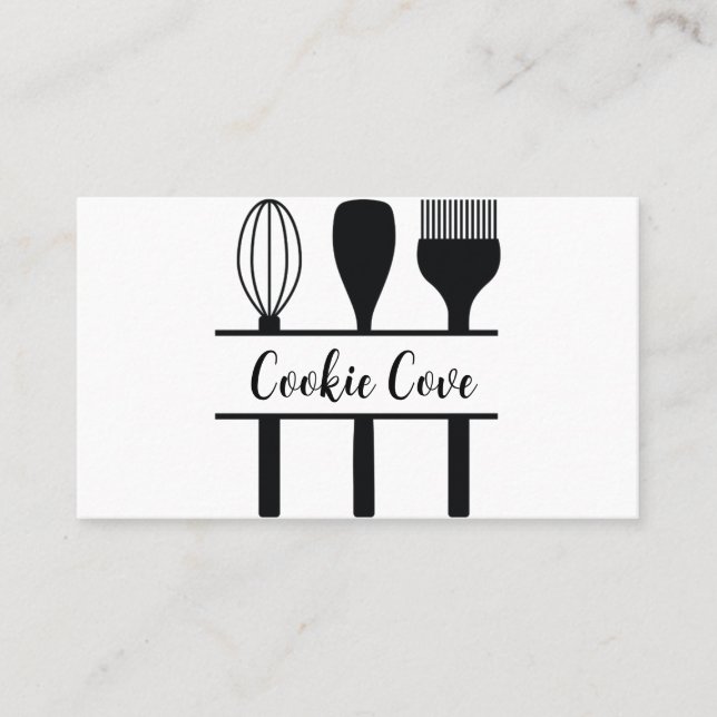 cooking utensils home bakery business cards (Front)