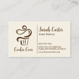 cooking utensils home bakery business cards