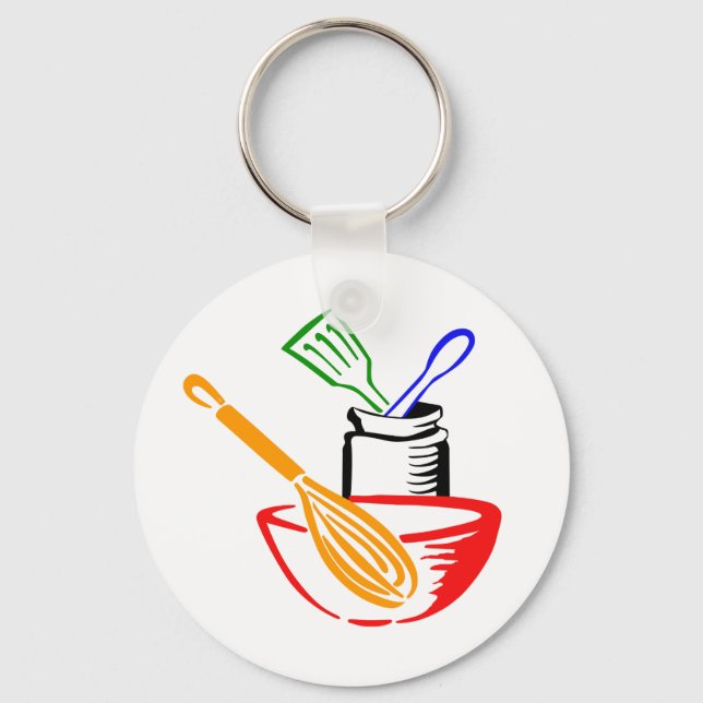 Cooking Utensils Key Ring (Front)