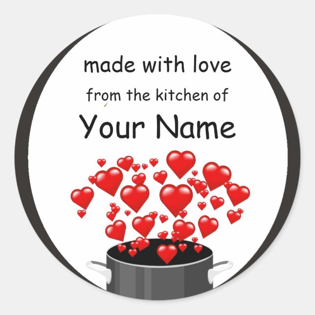 Cooking wIith Love Sticker (Front)