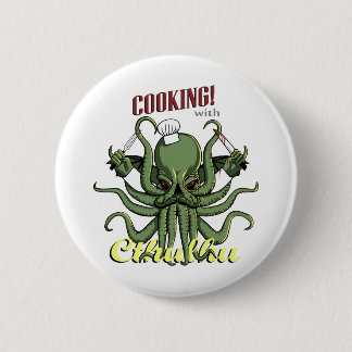 Cooking with Cthulhu 6 Cm Round Badge
