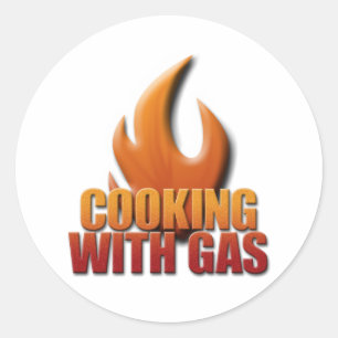 Cooking With Gas Classic Round Sticker