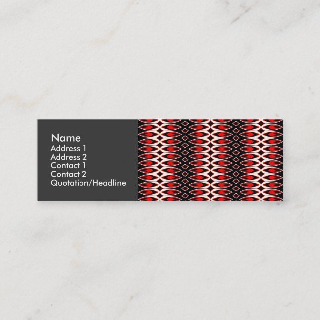 Cooking with Gas Mini Business Card (Front)