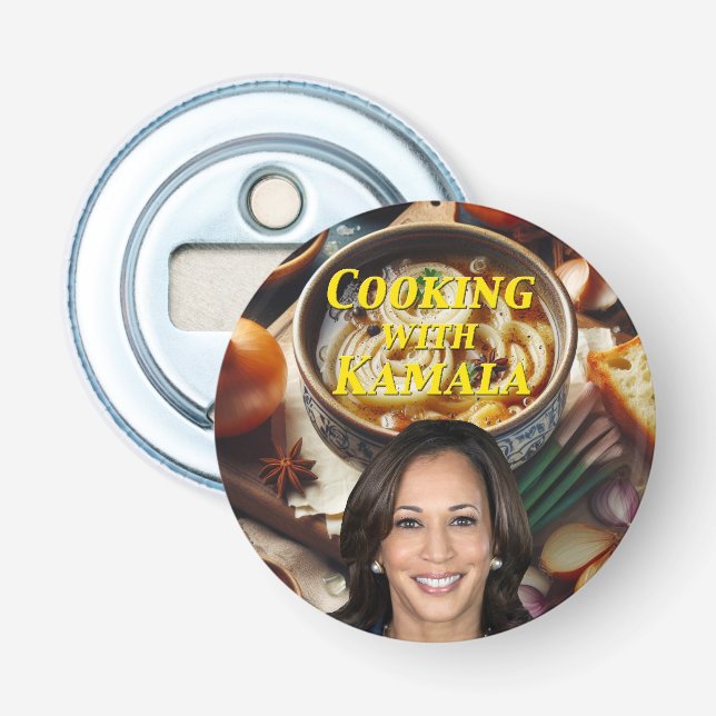 Cooking With Kamala Bottle Opener (Front)