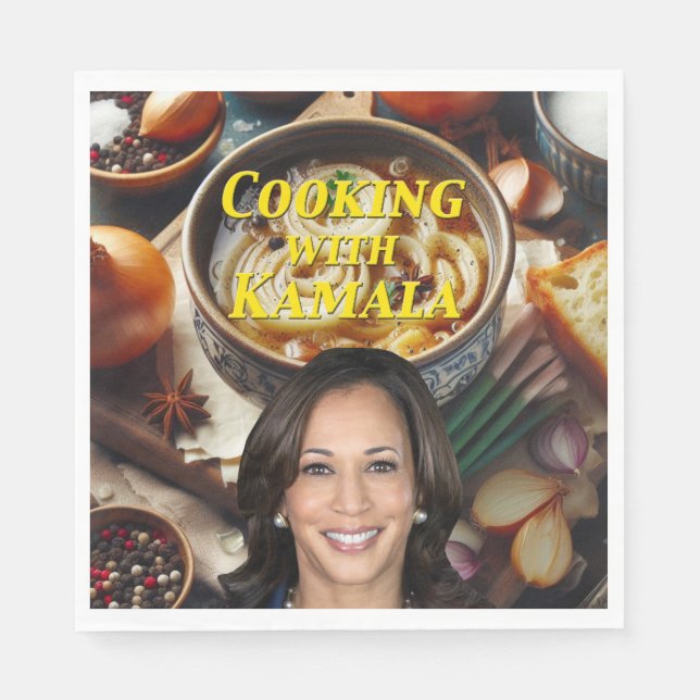 Cooking With Kamala Napkin (Front)