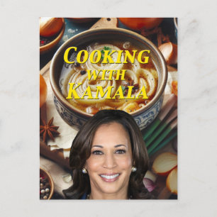 Cooking With Kamala Postcard